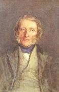 Portrait of john Ruskin (mk46) Sir Hubert von Herkomer,RA,RWS